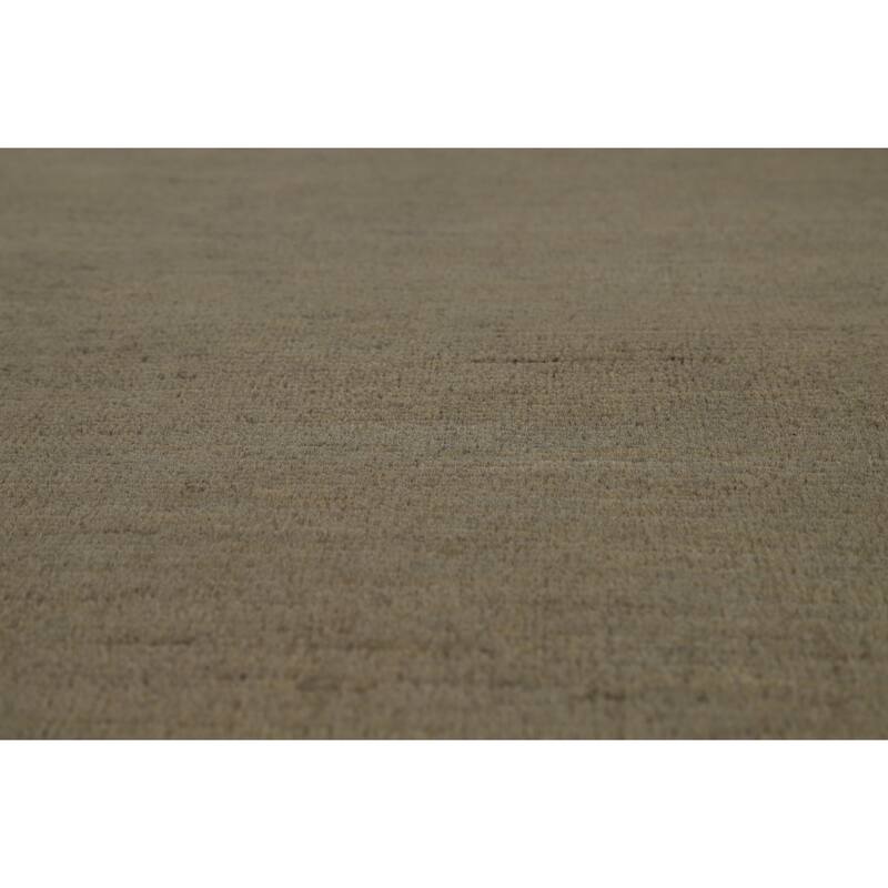 Beige & Gray Gabbeh Modern Area Rug Hand-Knotted Wool Carpet - 6'6" x 9'7"