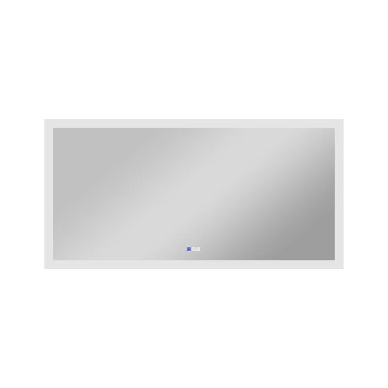 Bathroom Wall Mounted Frameless LED Mirror Super Bright Light With Anti-Fog (Horizontal/Vertical)