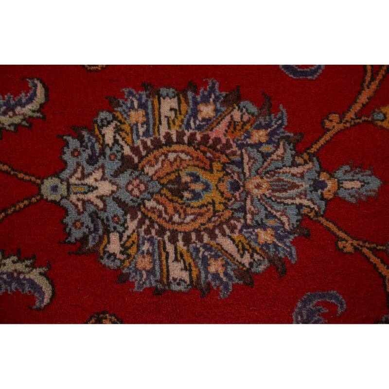 Traditional Floral Shahreza Persian Area Rug Hand-knotted Wool Carpet - 10'4" x 13'10"