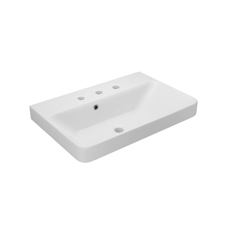 WS Bath Collections Luxury 55.03 Luxury 21-11/16" Rectangular Ceramic - Matte White