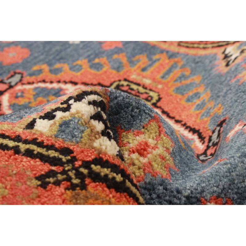 ECARPETGALLERY Hand-knotted Serapi Heritage Navy Wool Rug - 2'7 x 10'2
