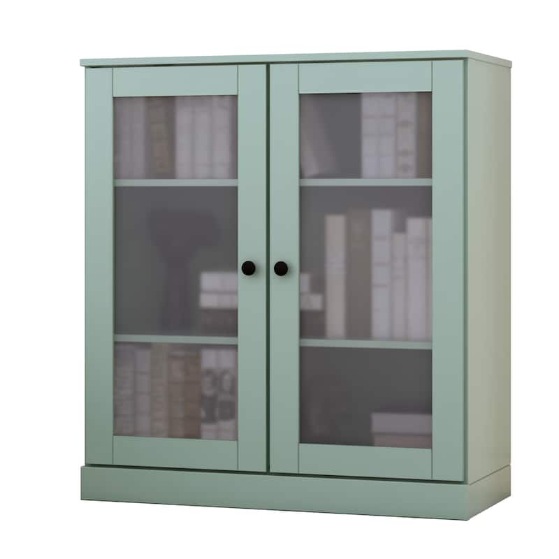 100% Solid Wood 3-shelf Bookcase with Optional Doors by Palace Imports
