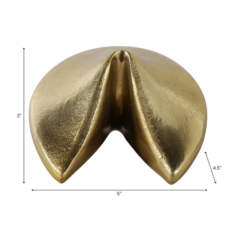 Aluminum Figurine Modern Design Decorative Accent - Gold - 5.0"