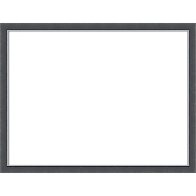 Amanti Art Eva Black Silver Thin Framed Dry Erase Magnetic Board