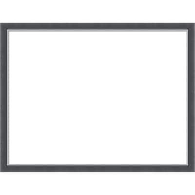 Amanti Art Eva Black Silver Thin Framed Dry Erase Magnetic Board