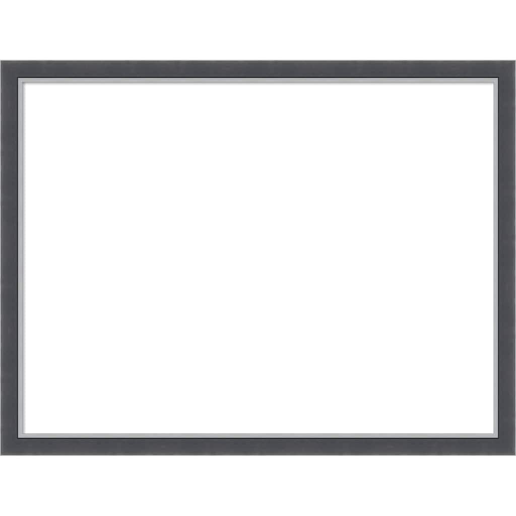 Amanti Art Eva Black Silver Thin Framed Dry Erase Magnetic Board