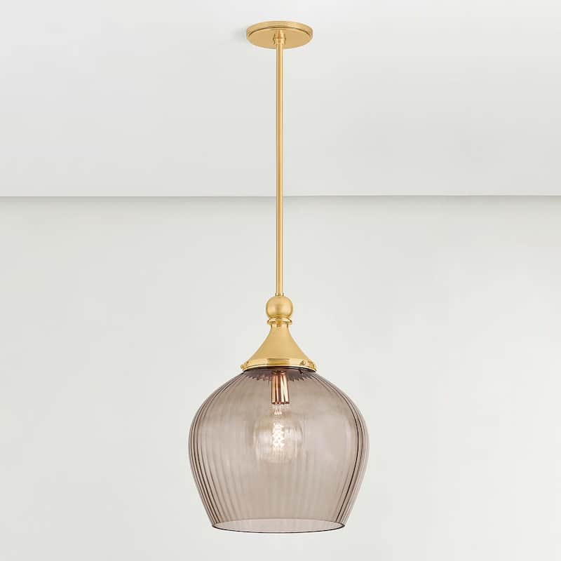 Hudson Valley Lighting 6916 Chatton 17" Wide Pendant with Fluted Glass