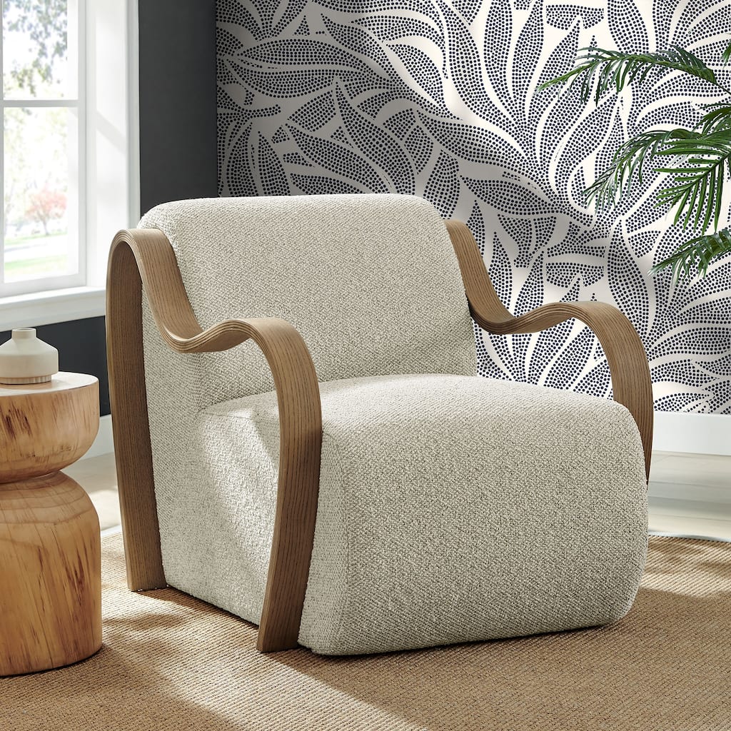 Atrium Lattice Boucle Accent Armchair