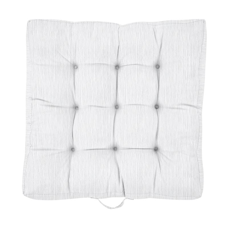 Sorra Home Indoor Textured Tufted Square Floor Pillow with Handle - 24 in x 24 in x 5 in
