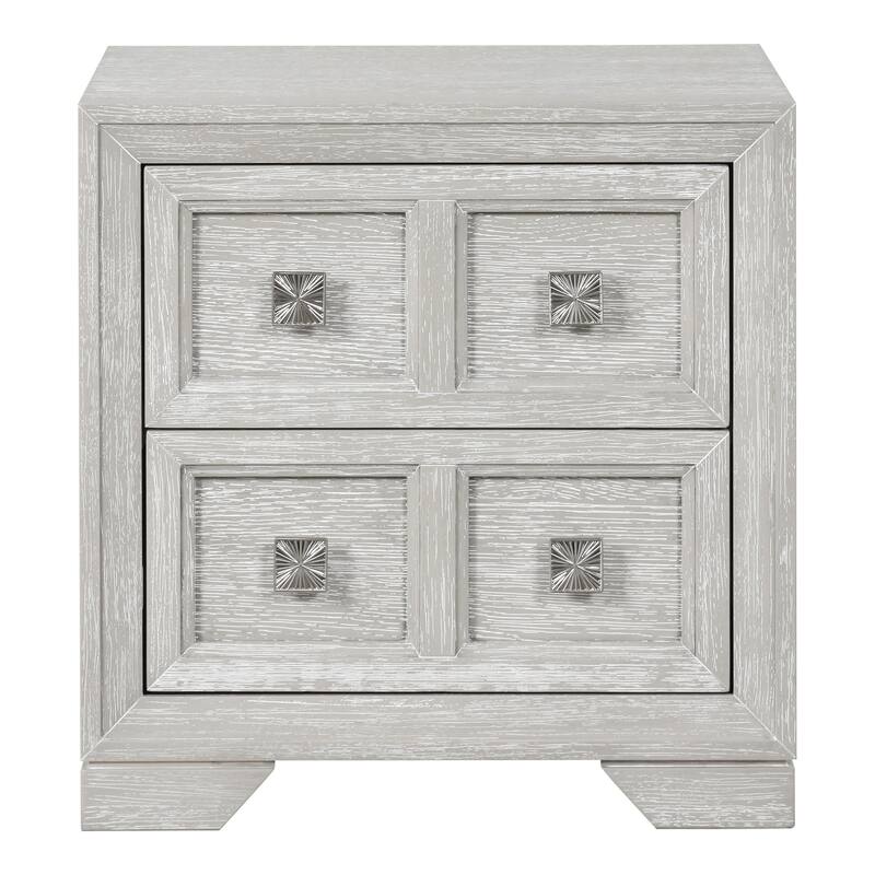 Furniture of America Jupiter 3-Piece Light Grey Wood Panel Bedroom Set