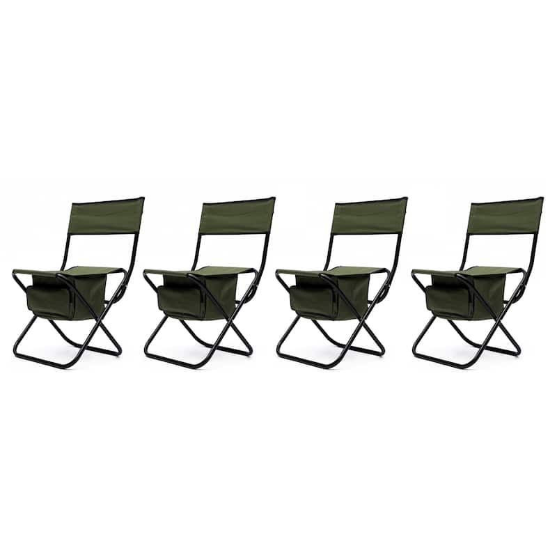 Folding Outdoor Chairs with Storage Bag (Set of 4)