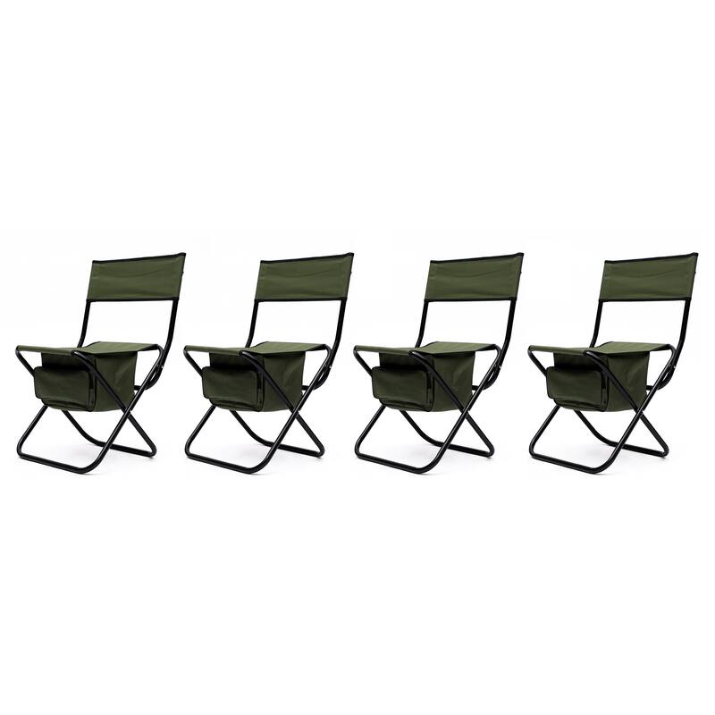 Set of 5,Folding Outdoor Table and Chairs Set for Indoor, Outdoor Bed