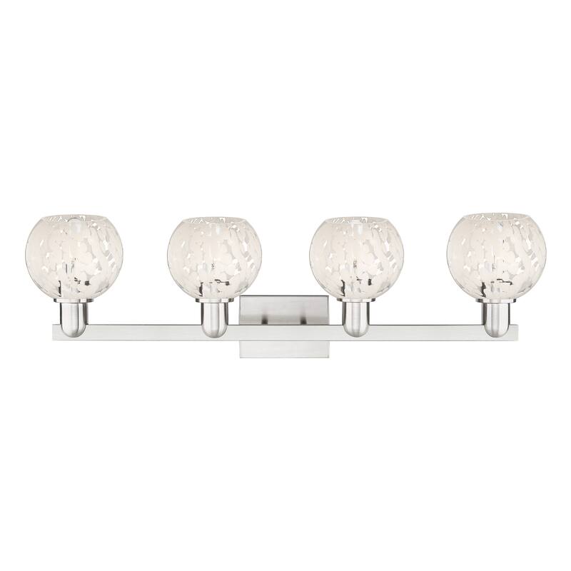 Innovations Lighting Endless Possibilities Arcadia - White Mouchette - 4 Light 33" Bath Vanity Light