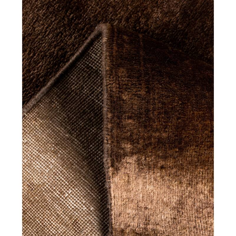 Overdyed One-of-a-Kind Hand-Knotted Area Rug - Brown - 2' 6" x 10' 0"