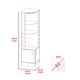 preview thumbnail 36 of 40, TUHOME Syrah Corner Bar Cabinet with 2-Doors and 8 Cubbies - N/A