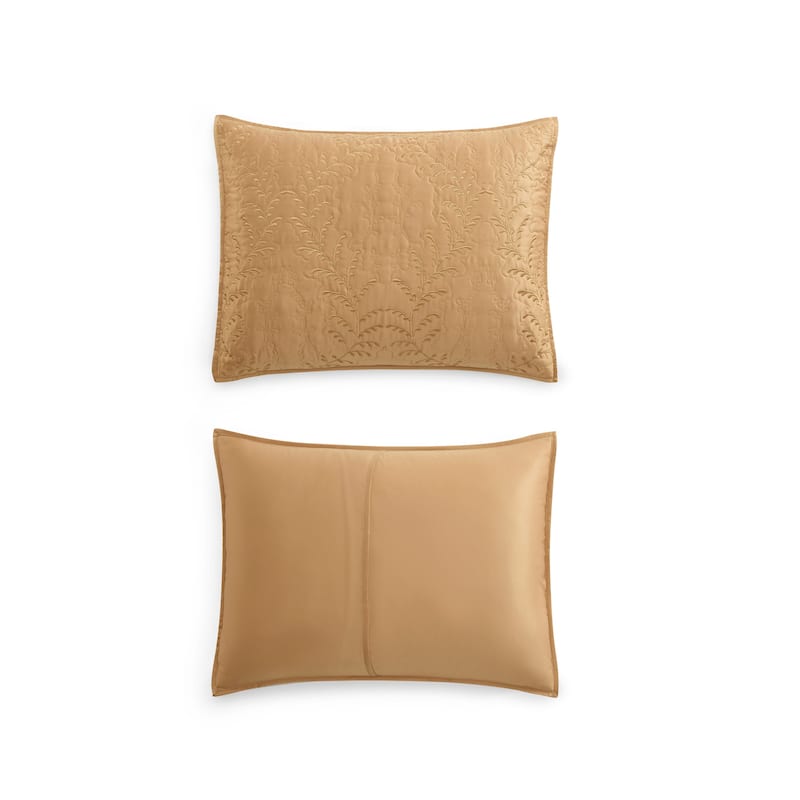 Martha Stewart Fern Embroidery Reversible Quilt Set