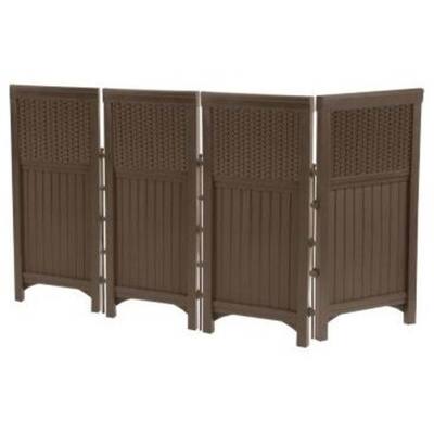 Suncast FSW4423 Backyard and Garden Patio Rust-Resistant Screen Gate/Fence, Java - 23 x 2 x 24 inches