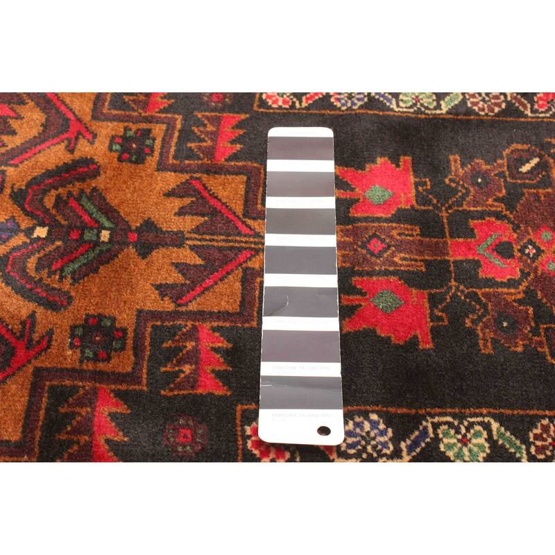 ECARPETGALLERY Hand-knotted Teimani Black Wool Rug - 3'1 x 5'0