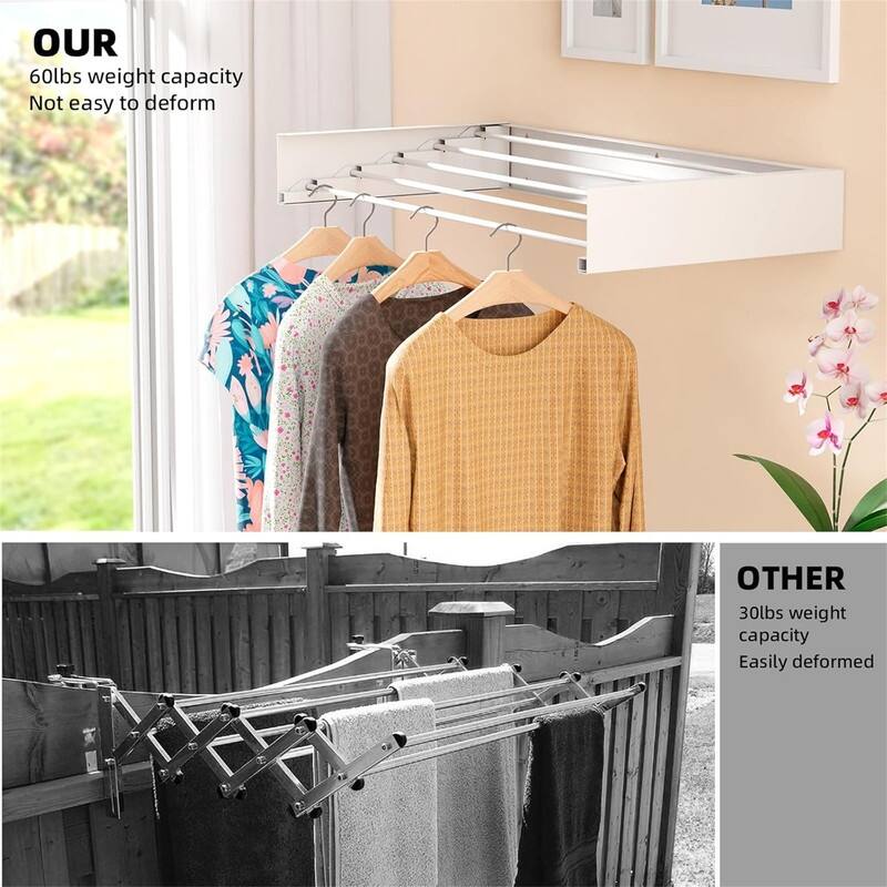 Heavy Duty Stainless Steel Drying Rack - 20 Hooks