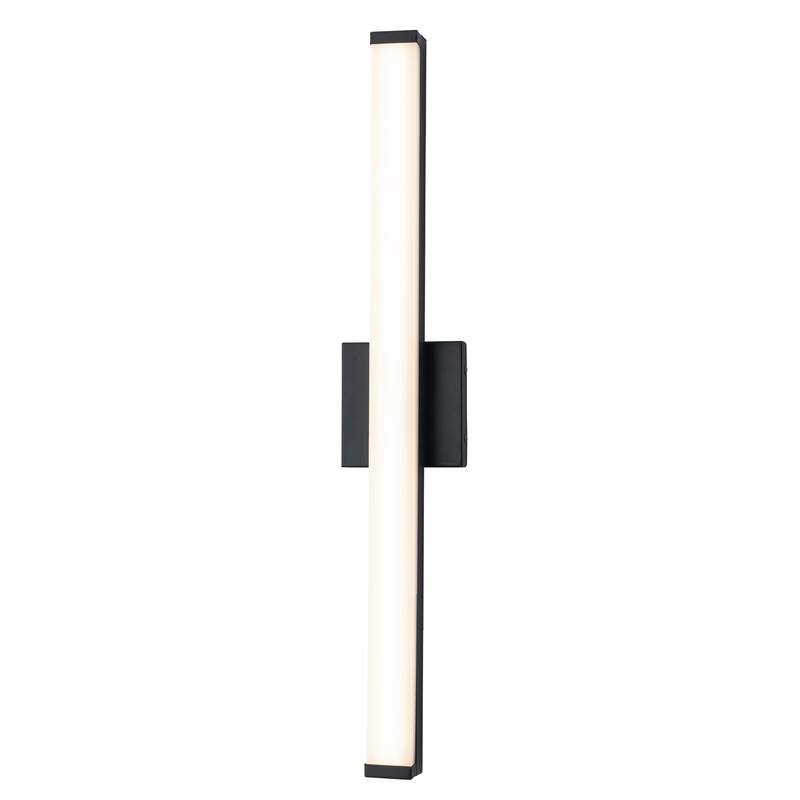C Cattleya LED Vanity Bar Light Indoor Wall Sconce with Acrylic Shade - 29.75-inch - Matte-Black