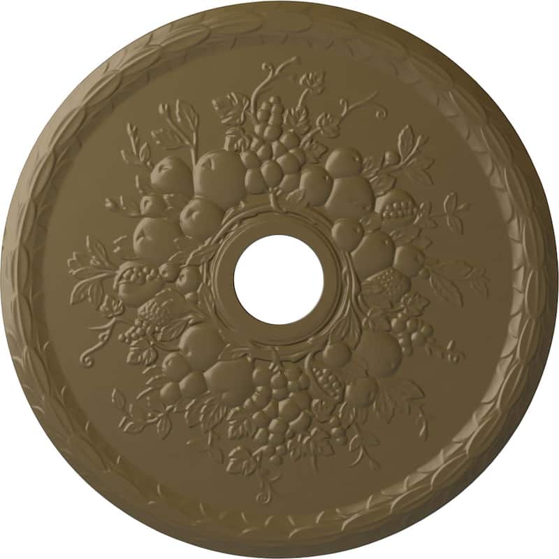 22 5/8"OD x 3 5/8"ID x 5/8"P Grape Ceiling Medallion