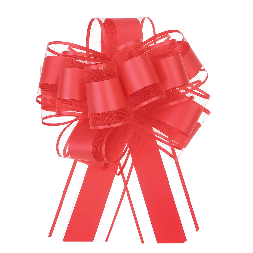 5pcs 6 Inch Large Big Pull Bow Gift Wrapping Ribbon for Car Presents