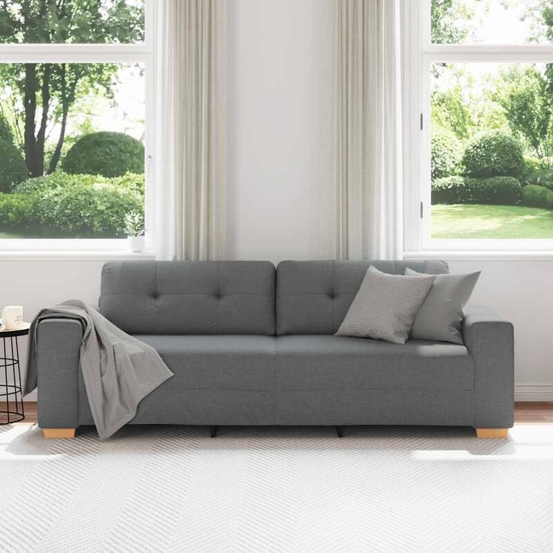 vidaXL 3-Seater Sofa 180 cm Fabric - 221 x 78 x 80