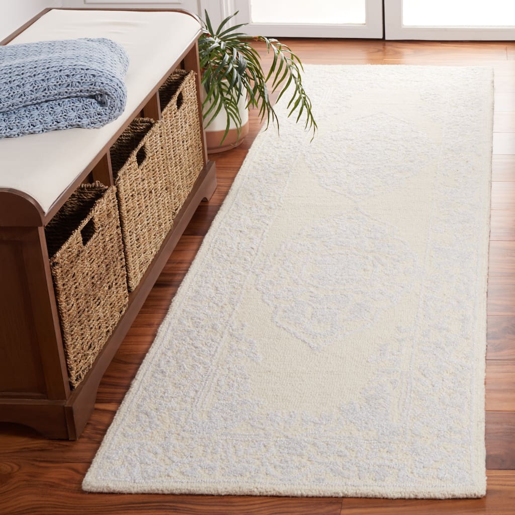 SAFAVIEH Handmade Abstract Mithilesh Medallion Wool Rug