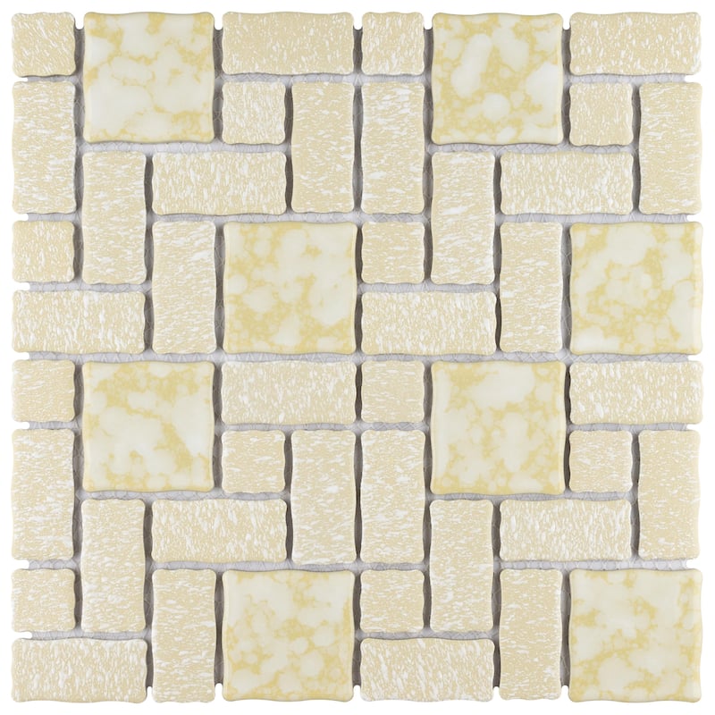 Merola Tile Academy Gold 11-7/8" x 11-7/8" Porcelain Floor and Wall Tile