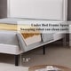 preview thumbnail 15 of 15, VECELO White 4 Piece Bedroom Set Upholstered Height-Adjustable Bed Nightstand Standing Jewelry Mirror Cabinet