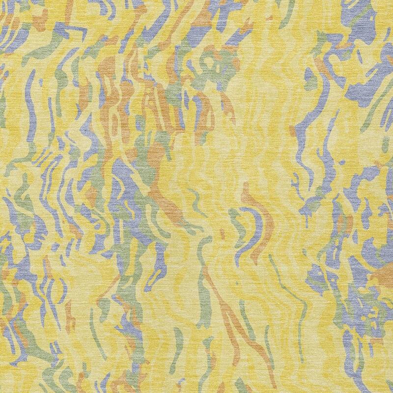 HomeRoots Abstract Transitional Rectangle Outdoor Rug