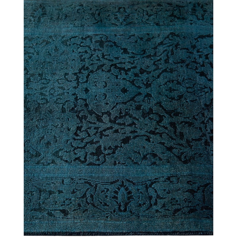 Fine Vibrance, One-of-a-Kind Hand-Knotted Area Rug - Black, 2' 6" x 19' 3" - 2' 6" x 19' 3"