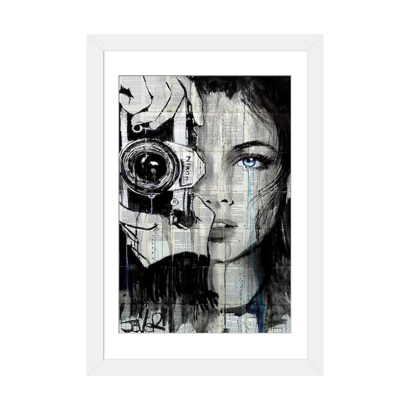 iCanvas "Shootin" by Loui Jover - White - 32x24x1