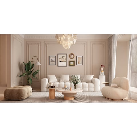 100.8 Teddy Velvet Sofa CouchModern Loveseat/Sofa/Couch with Armrest