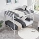preview thumbnail 22 of 20, Heavy Duty Metal Bunk Bed, Built-In Ladder, Safety Rails, No Boxspring