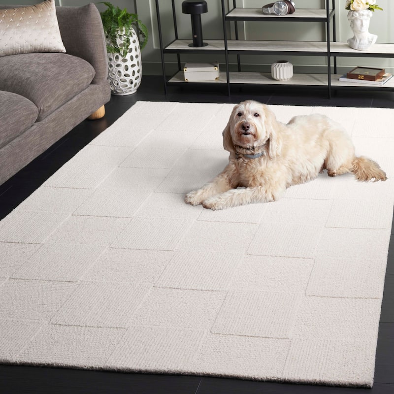 SAFAVIEH Handmade Mykonos Cili Modern Wool Rug