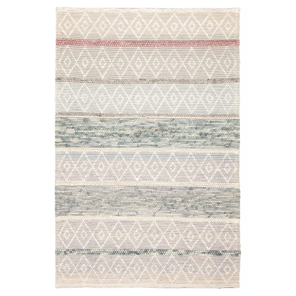 ECARPETGALLERY Braid weave Sienna Multi Color Wool Rug - 5'1 x 7'9