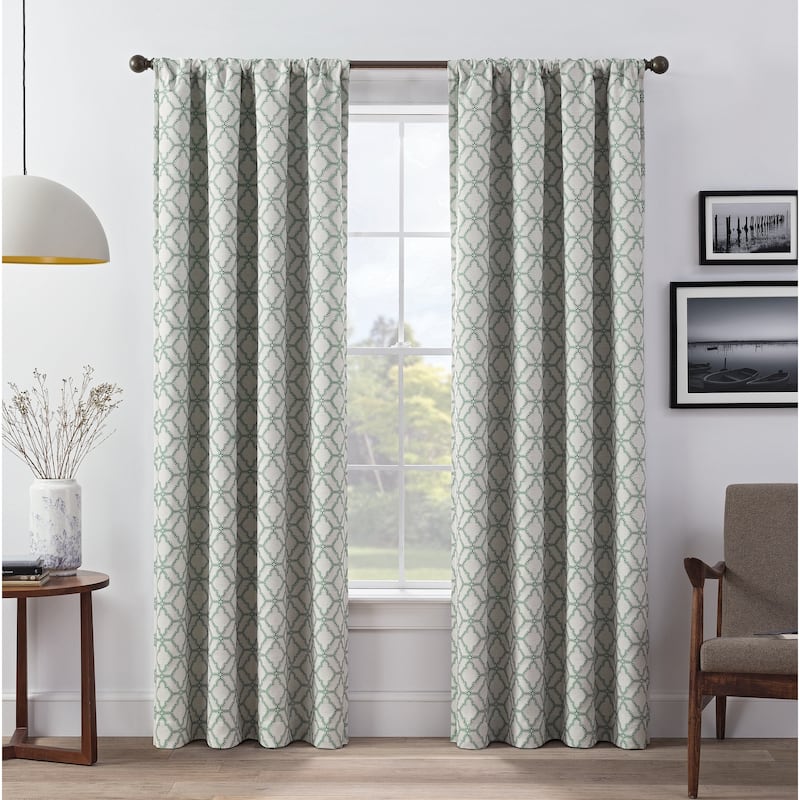 Eclipse Lollie Blackout Window Curtains (Set of 2) - 63 Inches - Emerald