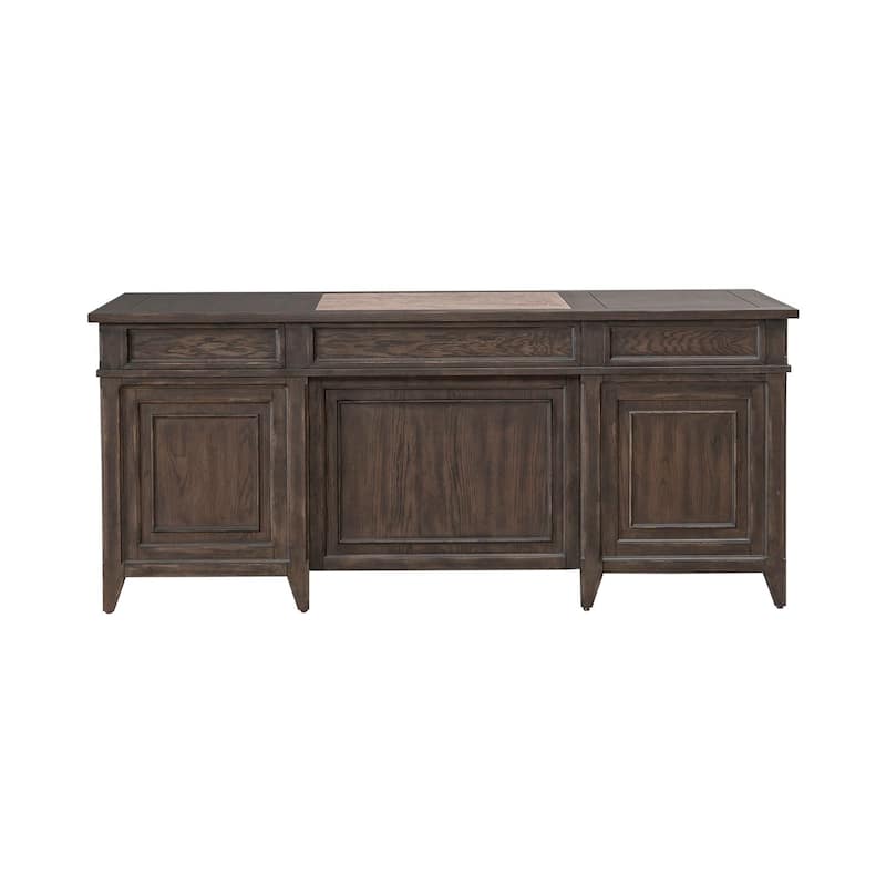 Paradise Valley Saddle Brown Executive Desk