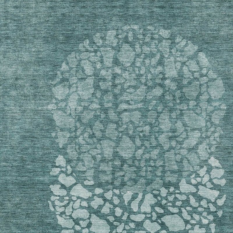 HomeRoots Abstract Transitional Rectangle Outdoor Rug