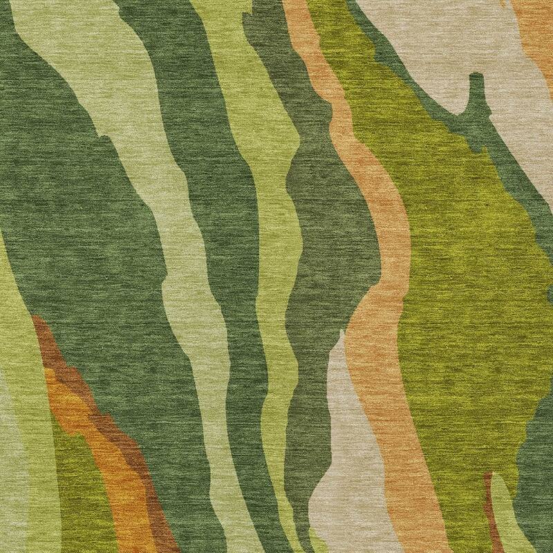 HomeRoots Abstract Transitional Rectangle Outdoor Rug