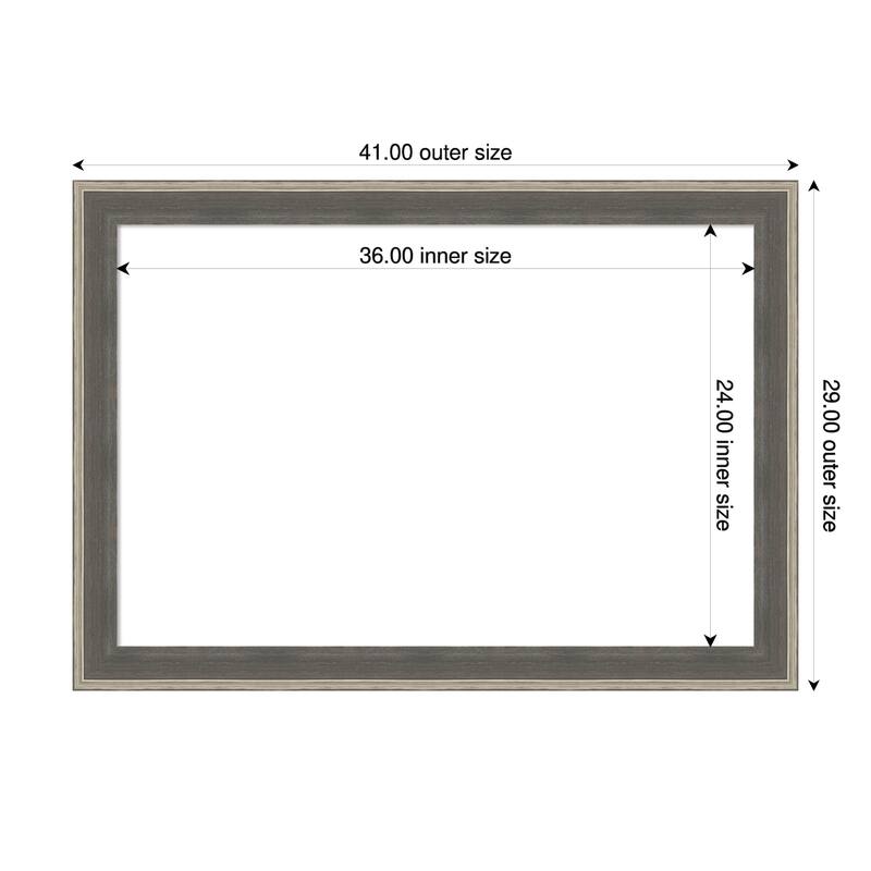 Cottage Framed Dry Erase Magnetic Board - 41 x 29 in