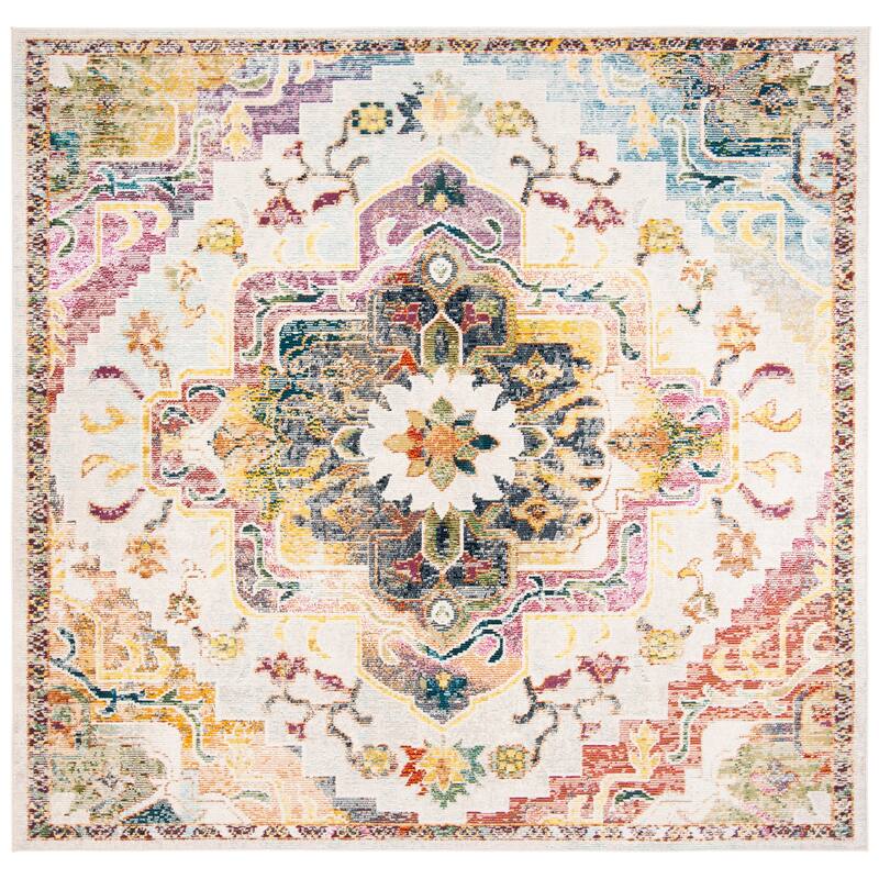 SAFAVIEH Crystal Floretta Vintage Boho Oriental Rug On Sale Bed