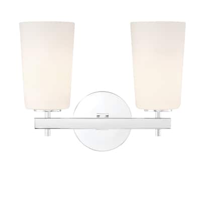 Colton 2 Light Polished Chrome Wall Mount - 14.75'' W x 11.50'' H