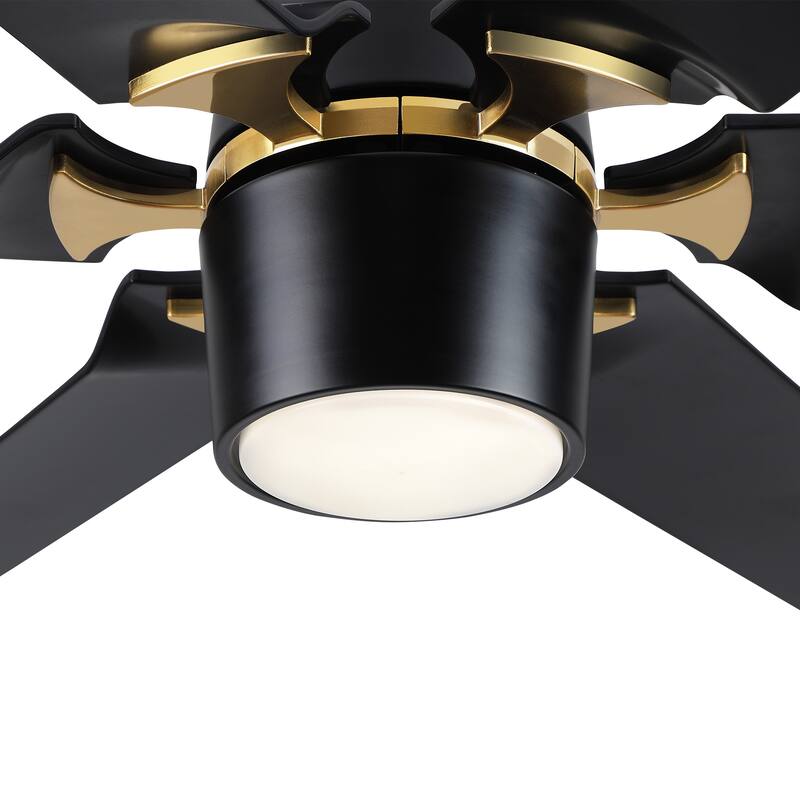 YUHAO 72 Inch Windmill Antique Black Industrial Wooden Large Ceiling Fans With LED Lights and Remote Control