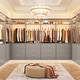 preview thumbnail 5 of 76, Kyrvo Freestanding Closet System with 3 Wooden Drawers ＆ Hanging Rod ＆ Storage Shelf, Modular Walk-in Closet Organizer Wardrobe