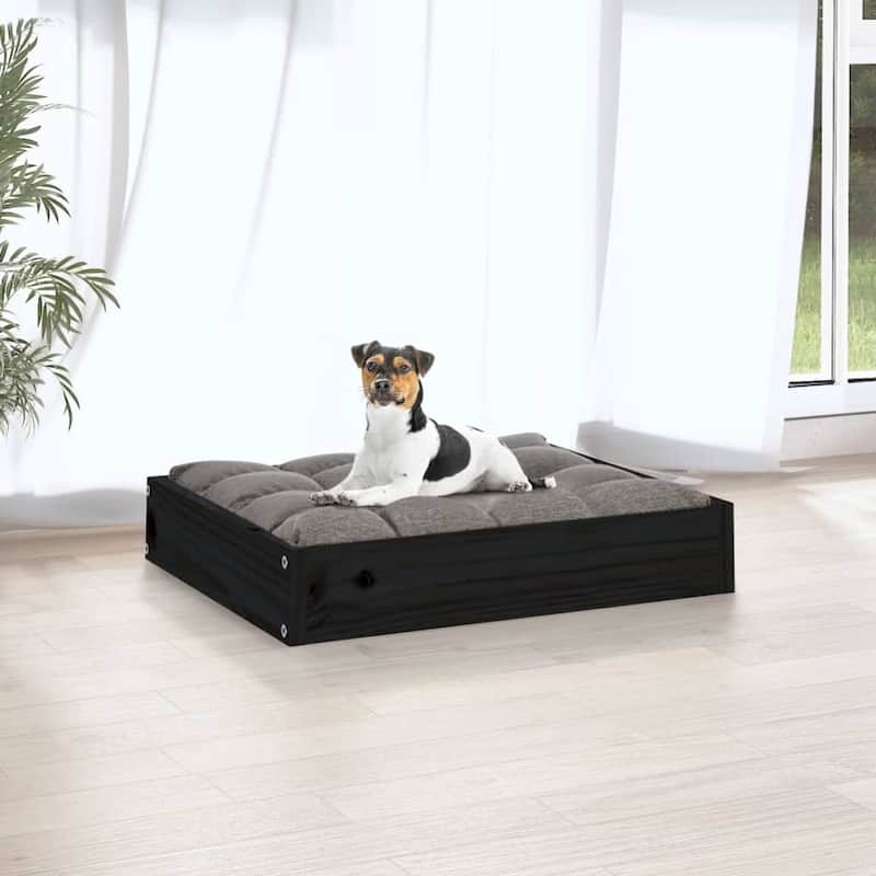 vidaXL Dog Bed 20.3"x17.3"x3.5" Solid Wood Pine - 20.3" x 17.3" x 3.5"