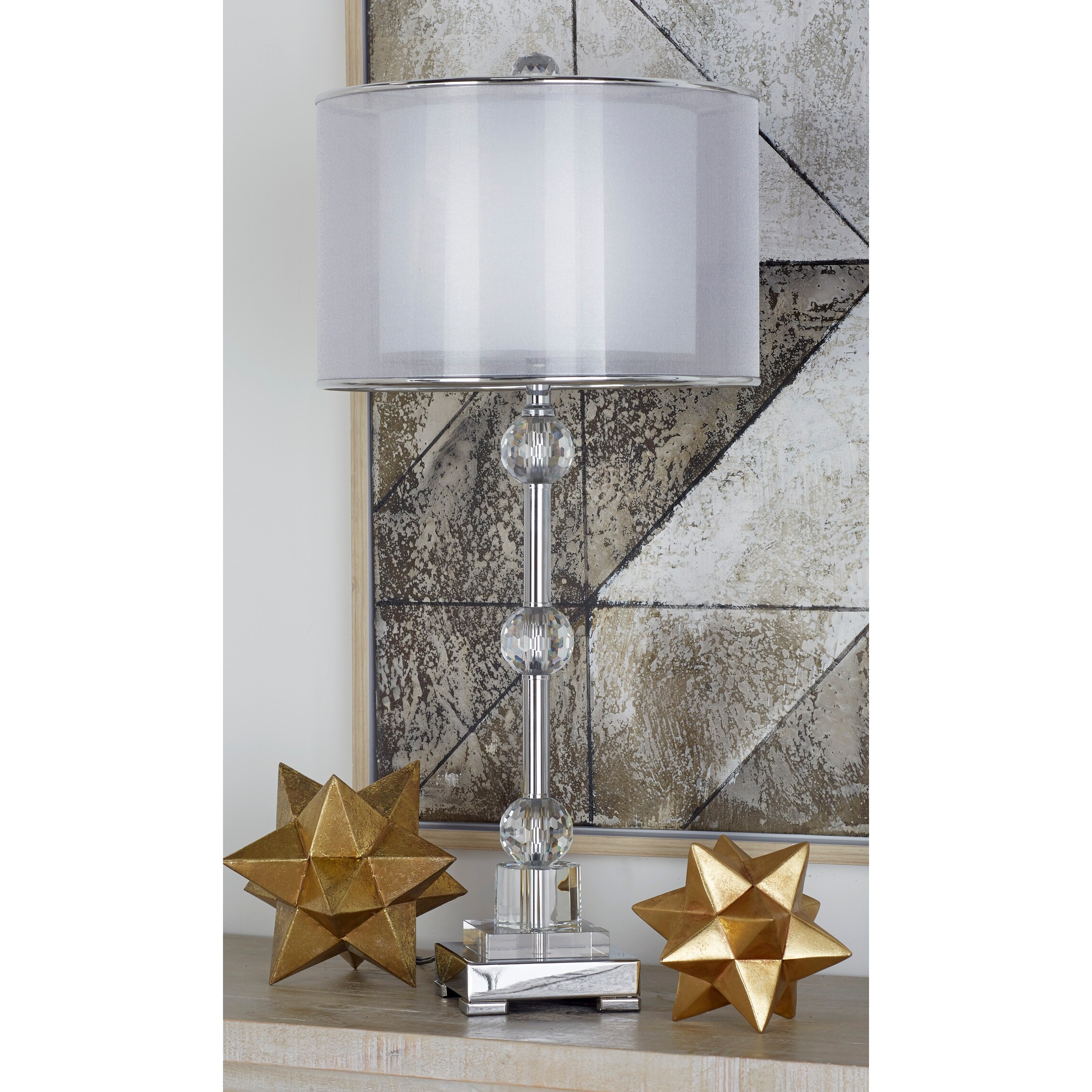 Incredible Metal Crystal Table Lamp
