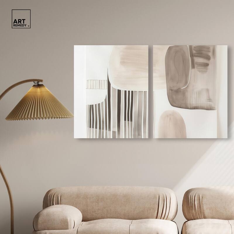 Slumbering Patterns II Canvas Set of 2 by Art Remedy, Gallery Wrapped