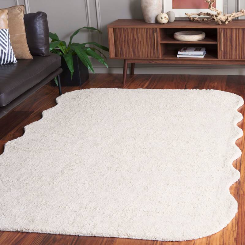 SAFAVIEH Handmade Vermont Latasha Transitional Wool Rug - 5' x 8' - Ivory